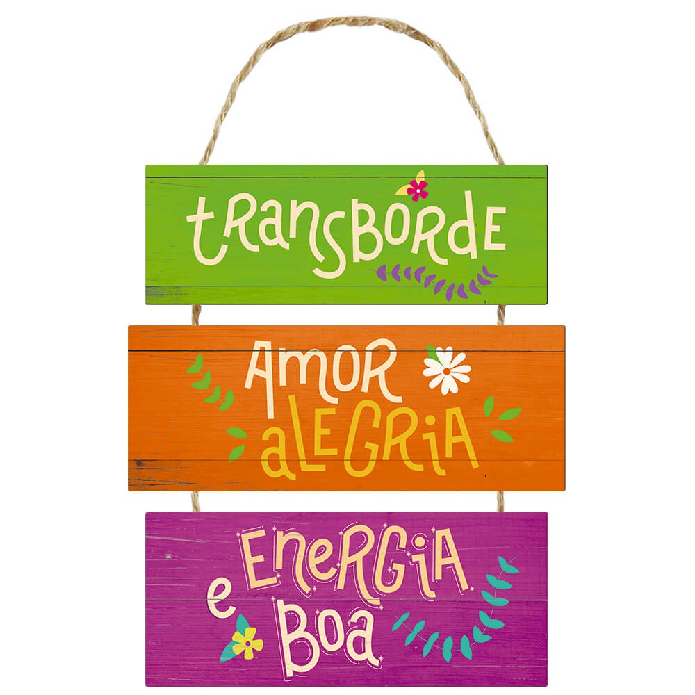 Placa Decorativa Transborde Amor (25x42cm) | Shopee Brasil