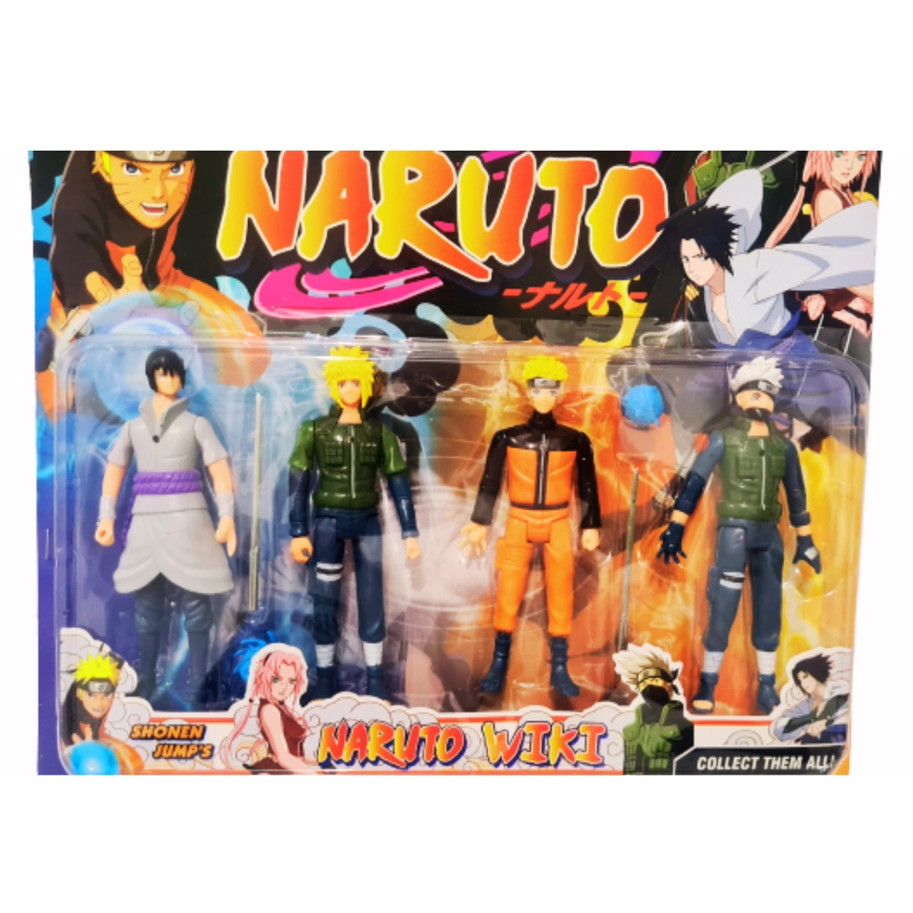 Naruto Kit Completo 6 Bonecos Com Led Articulados 15cm em Promoção