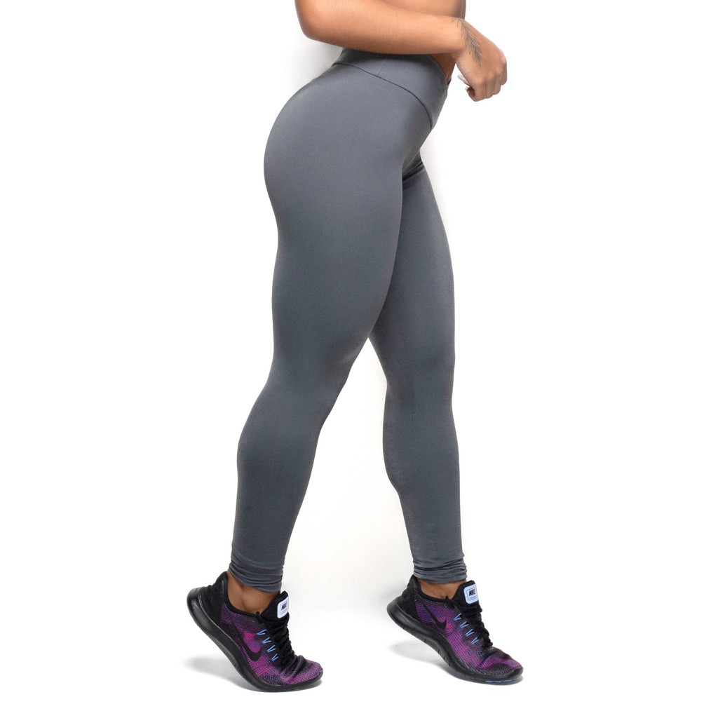 Calça Legging Fitness Cinza