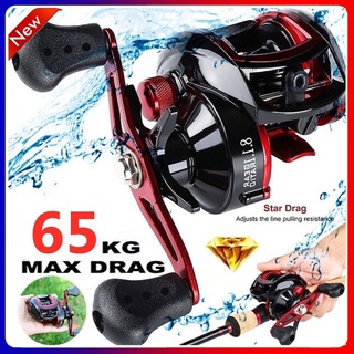 Carretilha de Pesca Sougayilang 8.1:1 Gear Ratio18+1 Ball Bearings Max Drag 65kg