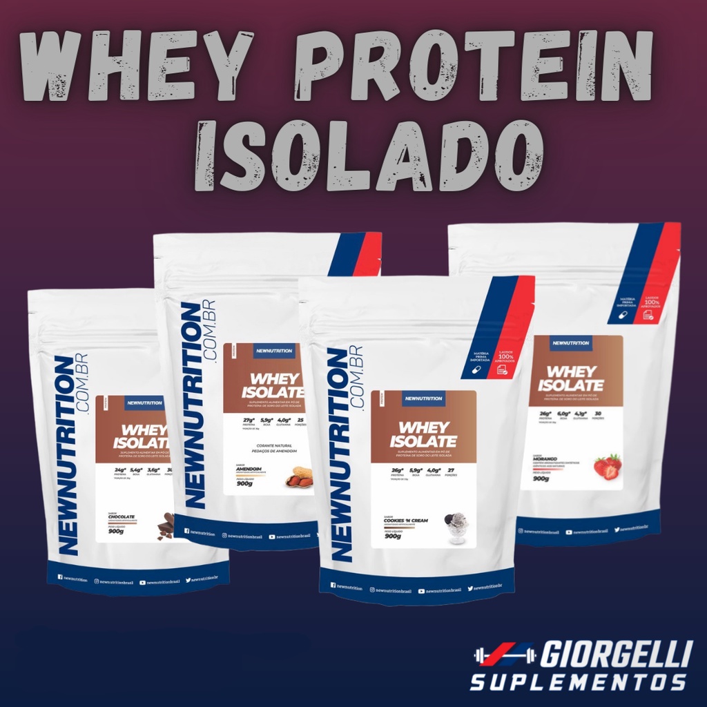 Whey protein Isolado 900g Newnutrition