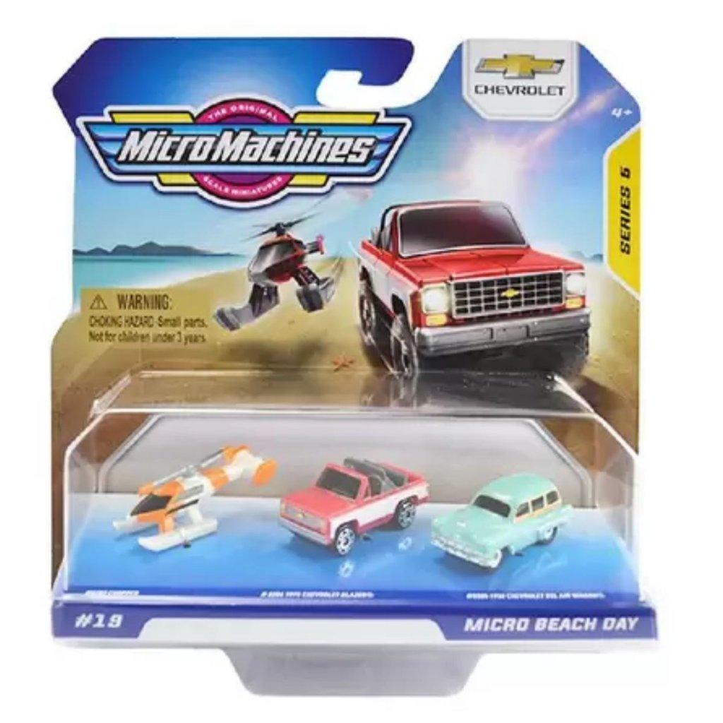 Micro Machines 3 Veículos Micro Beach Day - Sunny | Shopee Brasil