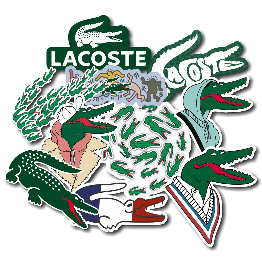 Kit 10 Adesivos Stickers Lacoste France Djokovic A prova D