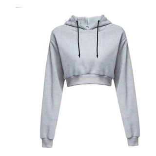 Blusa De Frio Moletom Cropped Manga Longa Agasalho Feminino