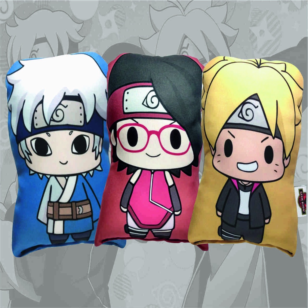 Almofada Anime Naruto Boruto + Chaveiro