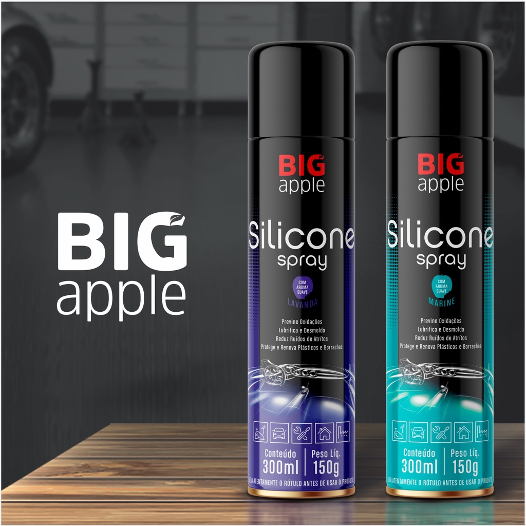 SILICONE SPRAY PERFUMADO BIG APPLE 300ml