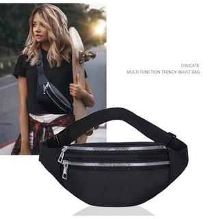 Pochete/Bolsa de cintura/Ombro Feminina em couro pu