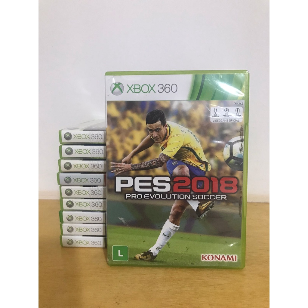 Jogo PES 2018 Xbox 360 Mídia Física Original (Lacrado)