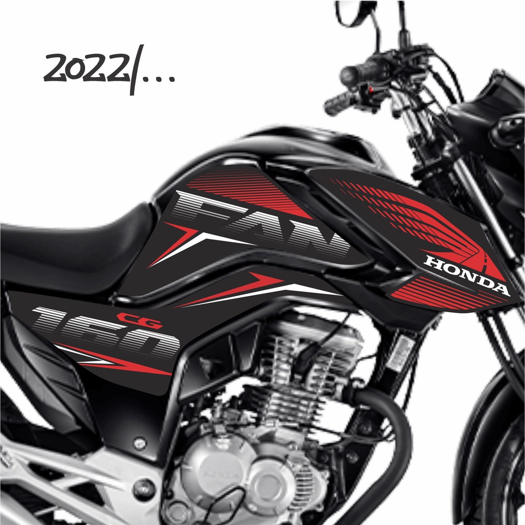 Adesivo Fan 160 Kit De Carenagem Molde Ano Modelo 2022/...