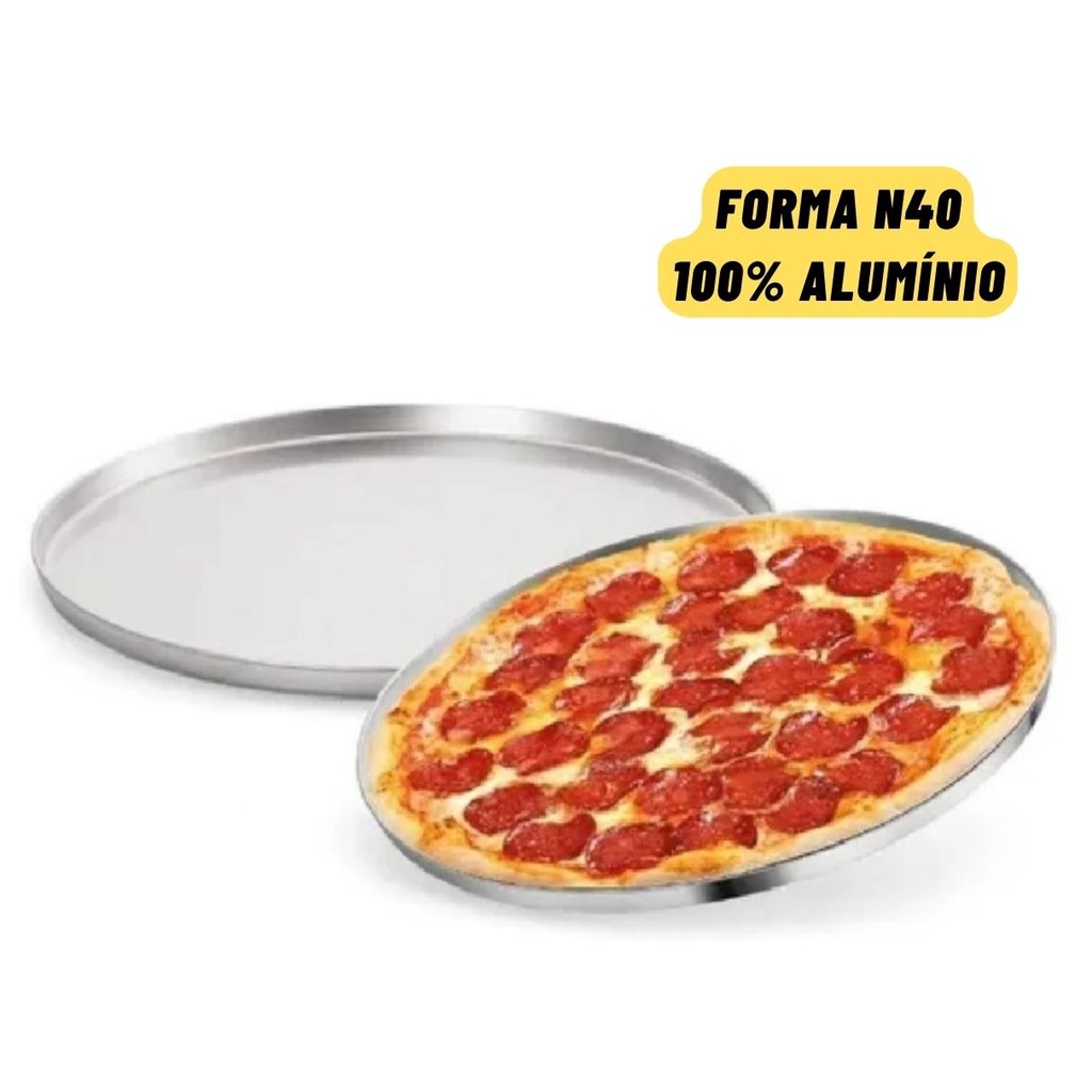 Forma Para Pizza Família N40 Em AlumínioProfissional