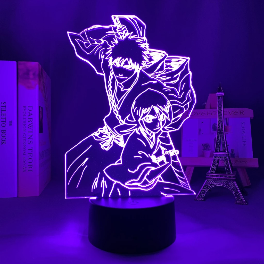 Anime Bleach Figure Lâmpada Led Noturna Jagermeister 1