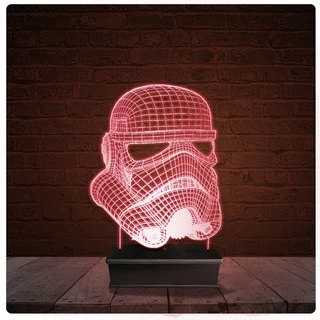 Abajur Luminária Acrílico Led - Star Wars