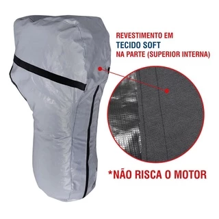 Capa para Motor De Barco Impermeavel e Resistente Popa Compativel Com Motor Yamaha 30 - Melhor Custo Beneficio em Oferta na Shopee