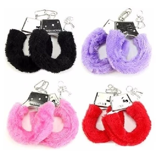 Algemas de Metal Revestida com Pelúcia Fetiche - SEX SHOP em Oferta na Shopee