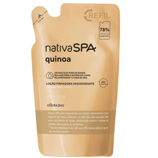 Refil Loção creme  Firmadora Hidratante Corporal Nativa SPA Quinoa 400ml em Oferta na Shopee