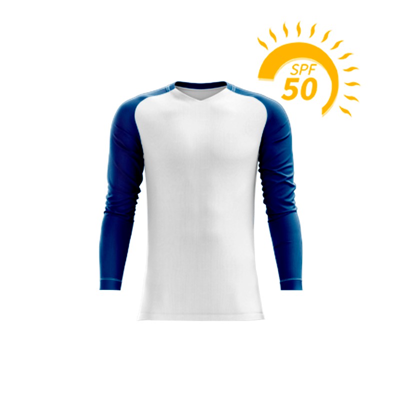 Camisa Camiseta Termica Azul Marinho de alta qualidade UVs Corrida Ciclismo  Pró Biker