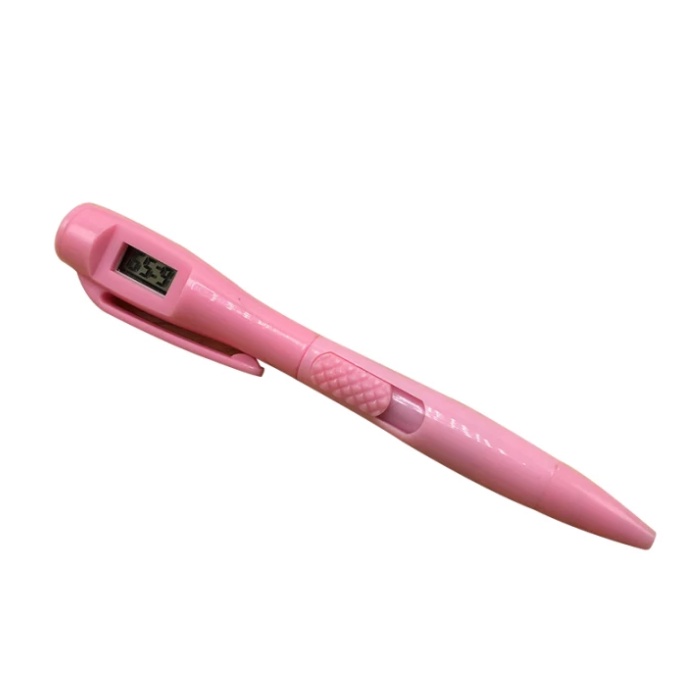 Caneta com relógio digital. | Shopee Brasil