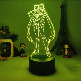 Anime Sailor Moon Figure Lâmpada Led Noturna Jagermeister 16