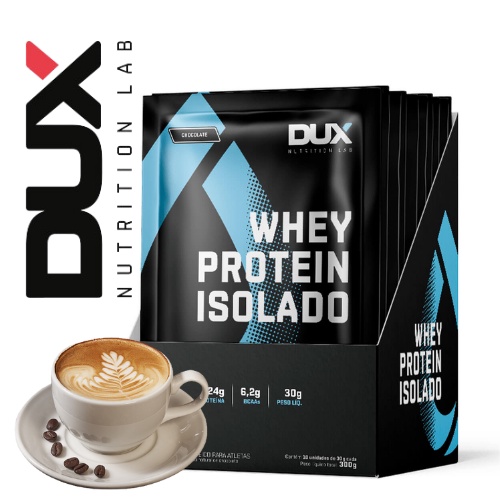 Dux Whey Protein Isolado Caixa 10 Und – Saches Unitarios