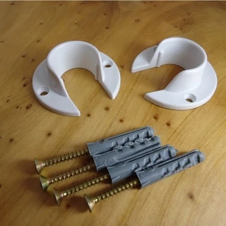 Par de suporte Flange 19/28mm, com trava,para vão interno de Janelas, portas, armários. .
