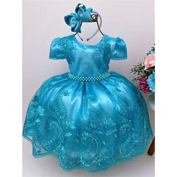 Vestido bebe best sale azul tiffany