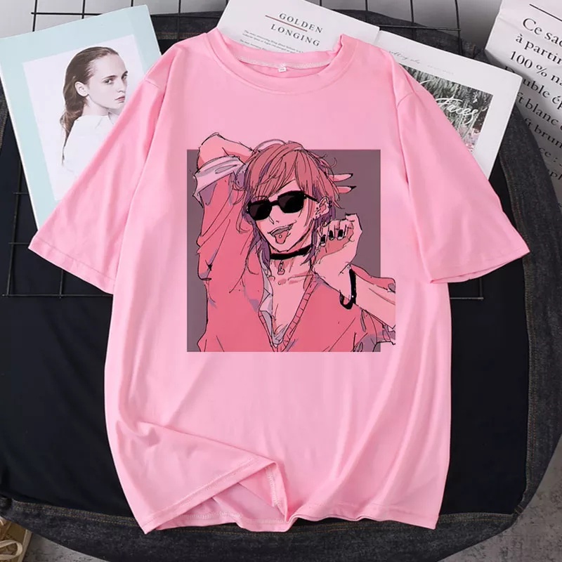 Blusa Feminina anime Yariqueixo Bitch Club T-Shirt Rosa