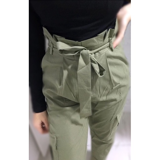 Calça clochard best sale verde militar