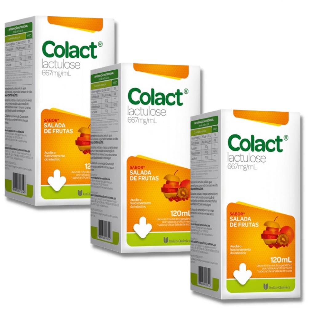 Kit 3 Regulador Intestinal Colact Sem Salada de Frutas 120ml