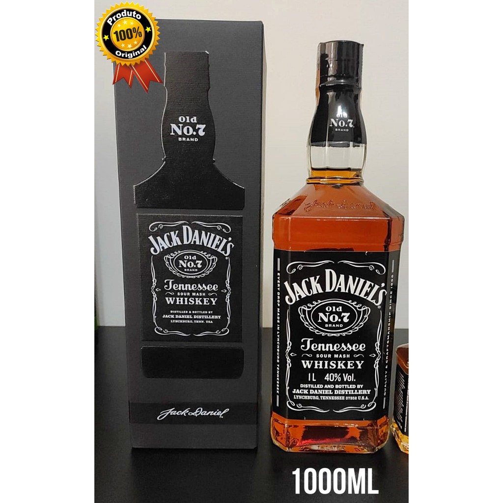 Whisky Jack Daniels Old 7 Tenesse 1Litro na Caixa 100
