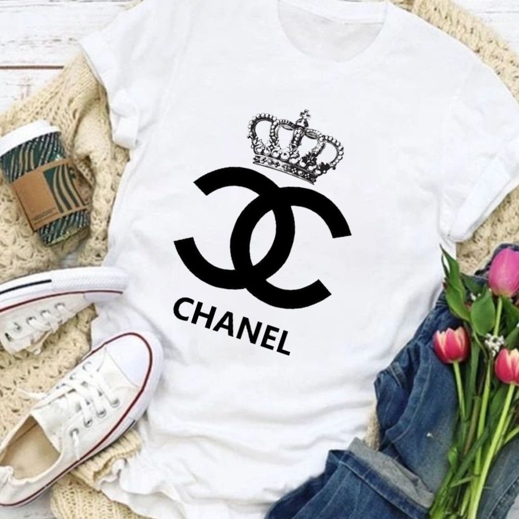 T-shirt Paris Chanel Branca - BE CHIC REVENDA