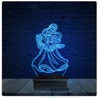 Luminária Led Acrilico Abajur - Princesas disney 06