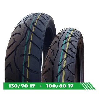 Par Pneu 100/80-17 + 130/70-17 Sport Fazer 250cc Twister CB300 Ninja