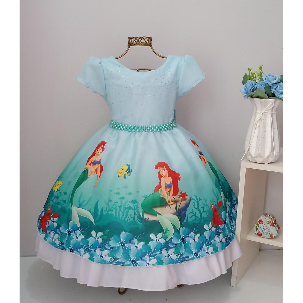 Roupa de best sale aniversário da ariel