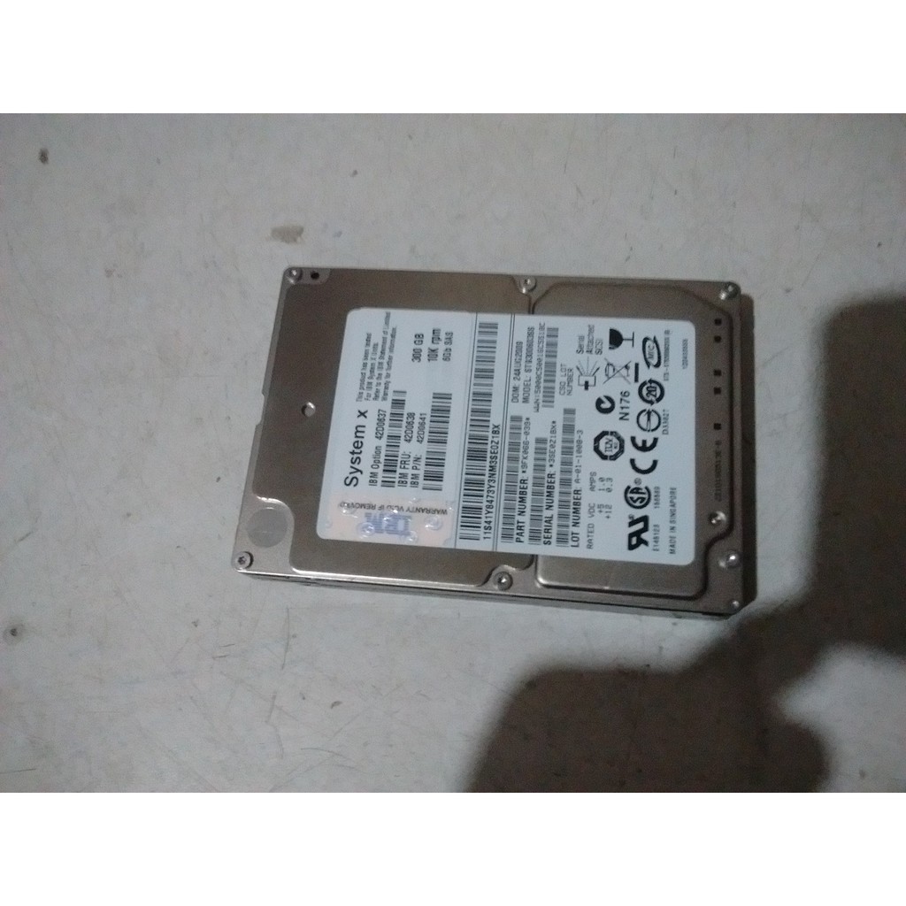 Hd 300gb Ibm Sas 2.5 10k 6gb/s Fru 42d0638 X3500 M2 7839ac1