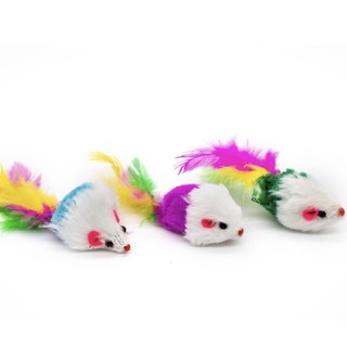 Ratinhos de Brinquedo para Gatos com Catnip kit com 3 unidades