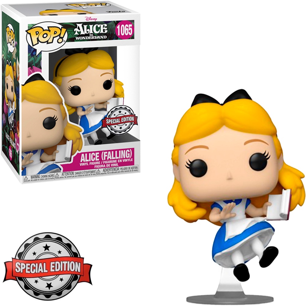 Funko Pop Disney Alice Wonderland Anniversary 70th Alice Falling Special Edition 1065 Novo 