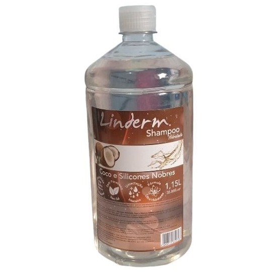 Shampoo Hidratante Coco e Silicones Nobres 1 Litro Linderm NOVO ...
