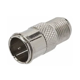 Kit 2 Conector Adaptador Engate rápido COAXIAL MACHO x COAXIAL FEMEA