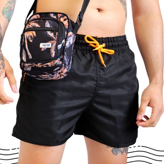Short Shortinho Curto Masculino Academia Tactel Grosso Liso Praia Verão RAD