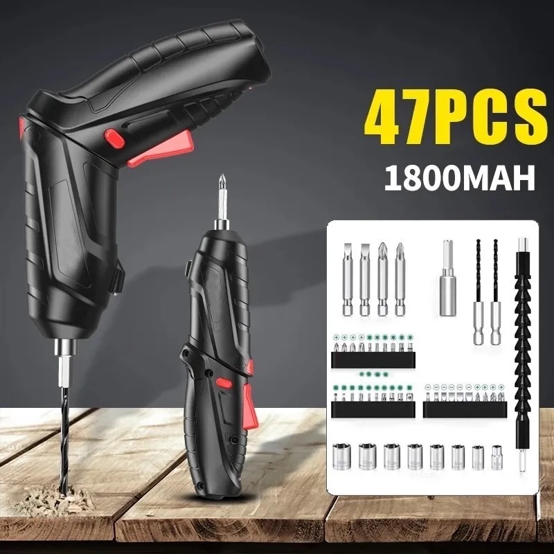 Chave De Fenda Eletrica Led Le-1912 3.6 Voltz Jogo 47 Peças