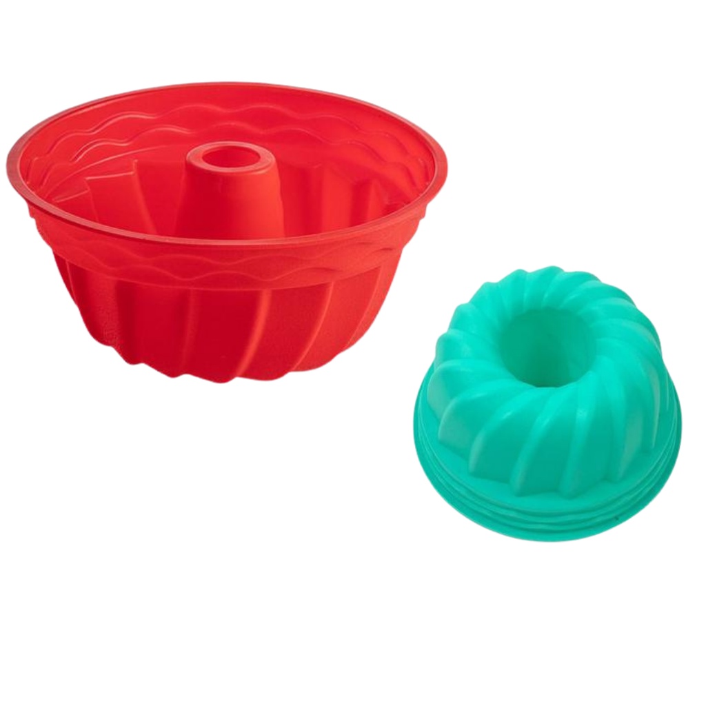 Forma de Bolo Forma de Pudim de Silicone com Furo Central Redonda