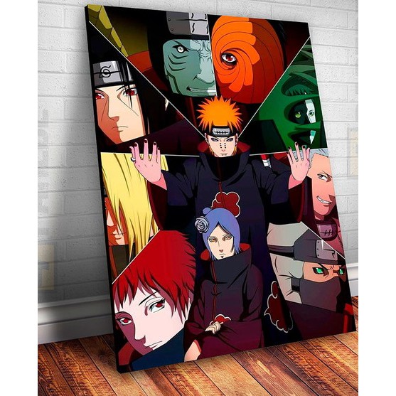 Quadro Decorativo Poster Naruto Shippuden O Filme anime Emoldurado 30x42cm