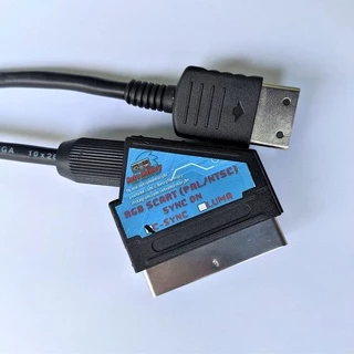 Cabo Rgb Scart Csync Blindado Para Sega Dreamcast