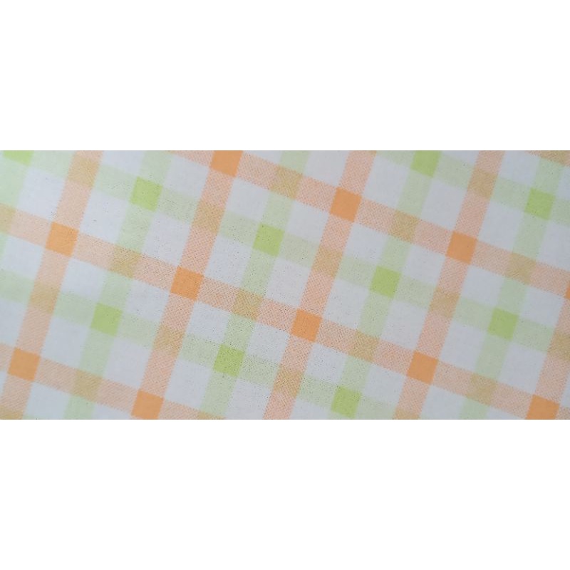 padrão perfeito nas cores laranja e verde água para xadrez, tecido