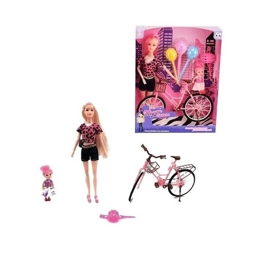 Boneca com Bicicleta Paty Bike Pet Pica Pau - Brinkpell