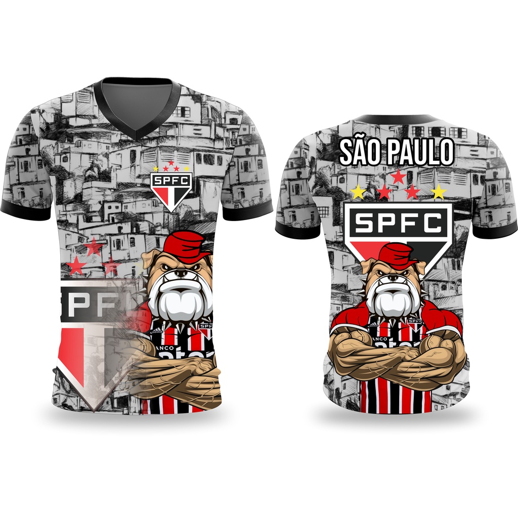 Camiseta Camisa Time São Paulo Favela 2022 (PRONTA ENTREGA) | Shopee Brasil