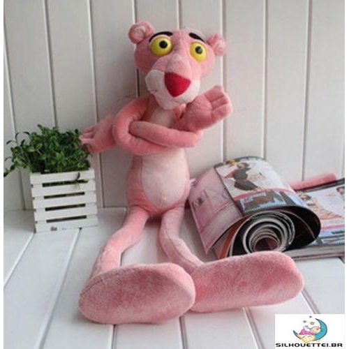 Boneco De Pelúcia Infantil Pantera Cor De Rosa 40 cm | Shopee Brasil