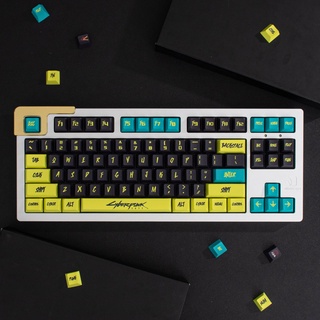 Kawaii genshin impacto anime personalidade keycaps cereja perfil