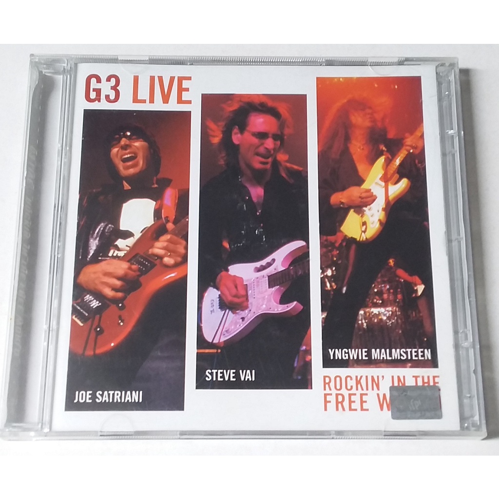 CD Duplo Joe Satriani, Steve Vai & Yngwie Malmsteen G3 Live