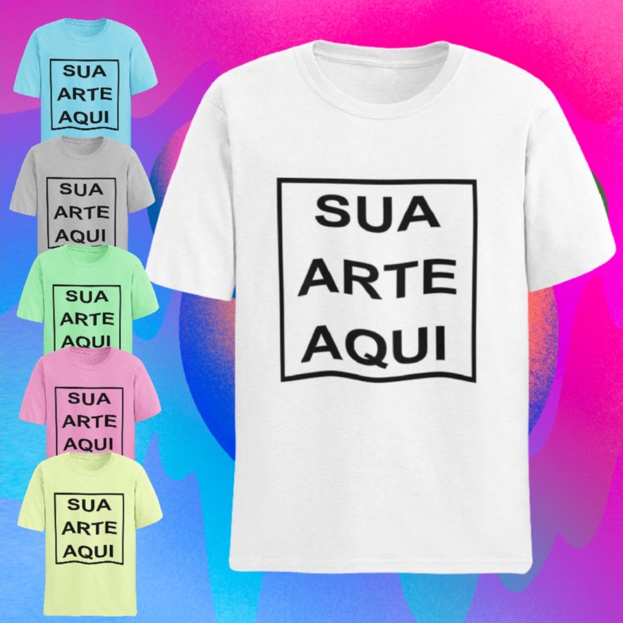 Camiseta Cole sua Arte Aqui - Personalizada - Logo Uniforme